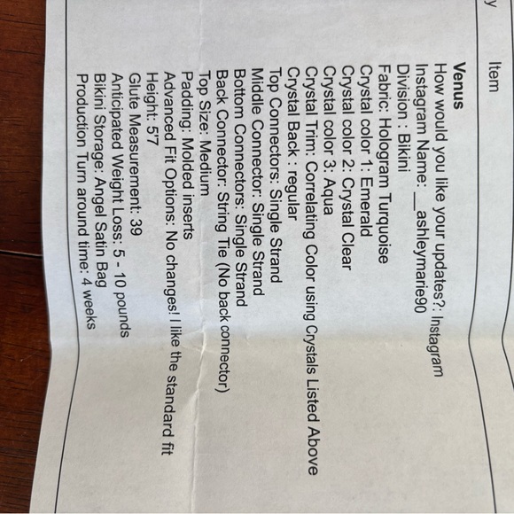 Angel Competition Bikini Aqua blue - Picture 5 of 17